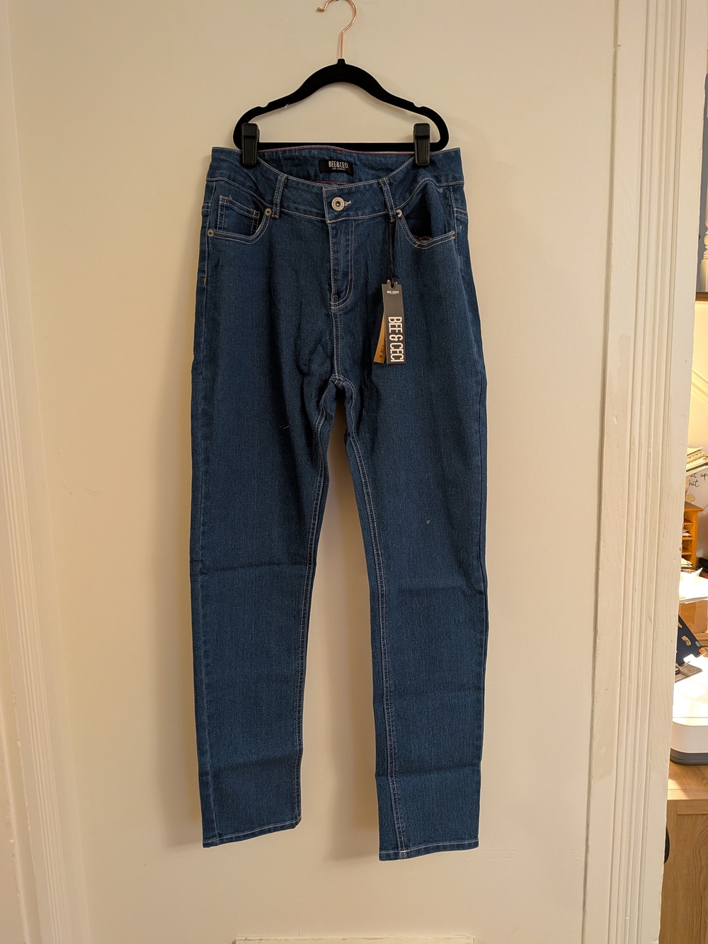 Bee Chic Women’s Dark Blue Slim Jeans
